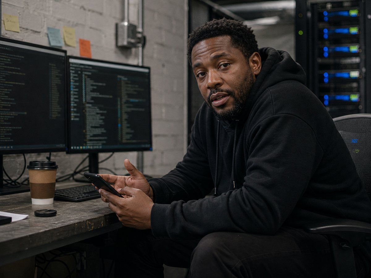 Dez McKenzie at the customer operations desk