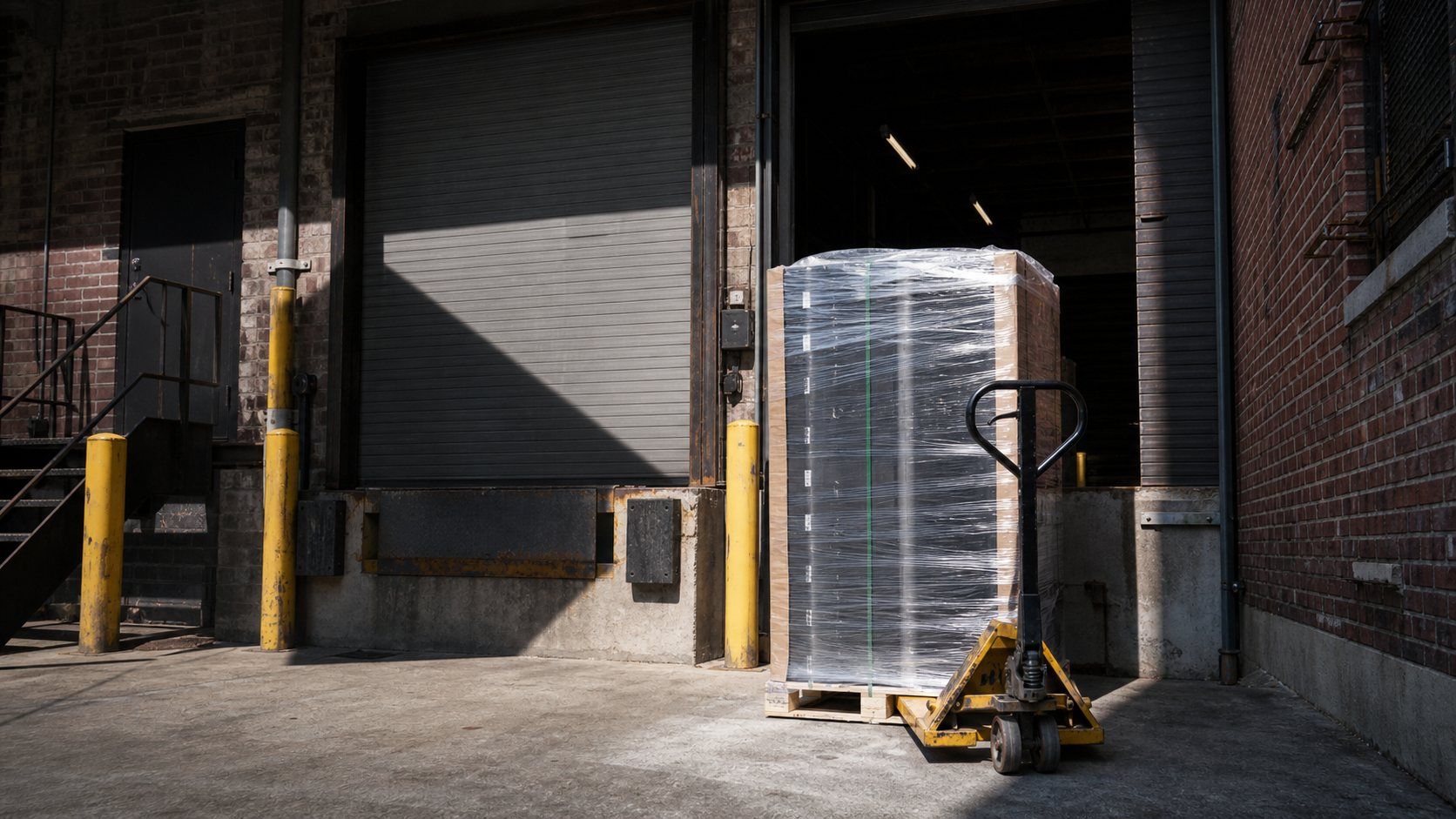 The appointment-based receiving dock used for approved Helixrack deliveries